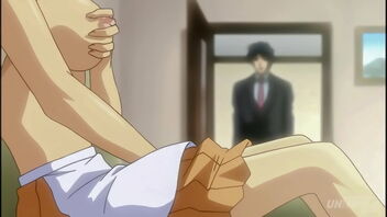Stepmother’s solo enjoyment with porno and anime porn