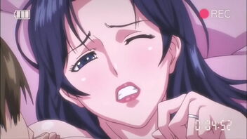 A petite boy has tough sex with a Mummy with purple hair
